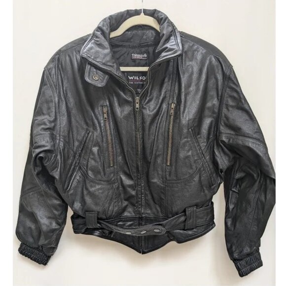 Wilsons Leather Black Jacket - Picture 1 of 16